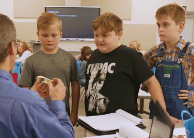 Emotions range from displeasure to nervous excitement and finally, outright contempt on these fourth grader's faces.