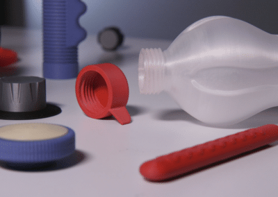 A 3D Printed Bottle and Screw on Cap.