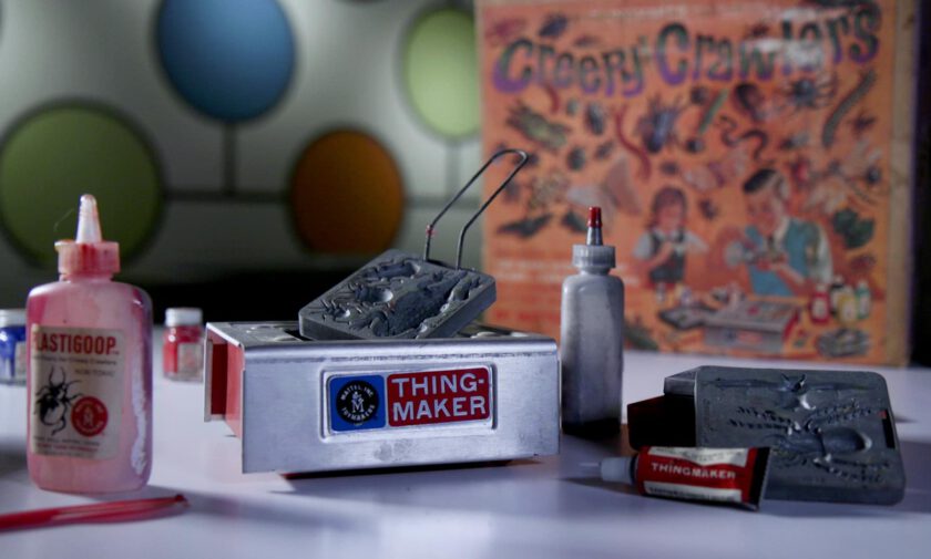 A plastics playset for children from years gone by.