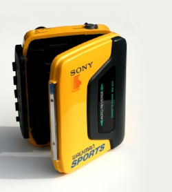 Yellow Sony Walkman
