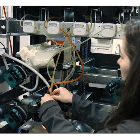Complex systems for the Heinz ReMix are assembled by an engineer at Catalyst.