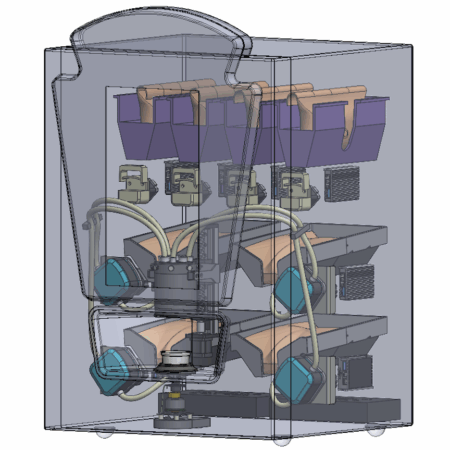 CAD rendering of the inner workings of the Heinz ReMix from Catalyst.