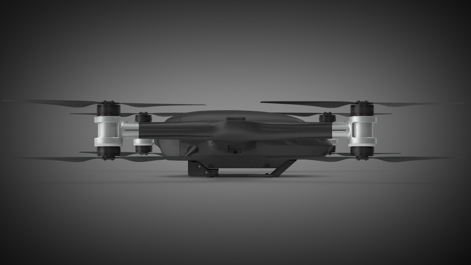 Conceptual rendering of a new UAS platform featuring custom plastic components.